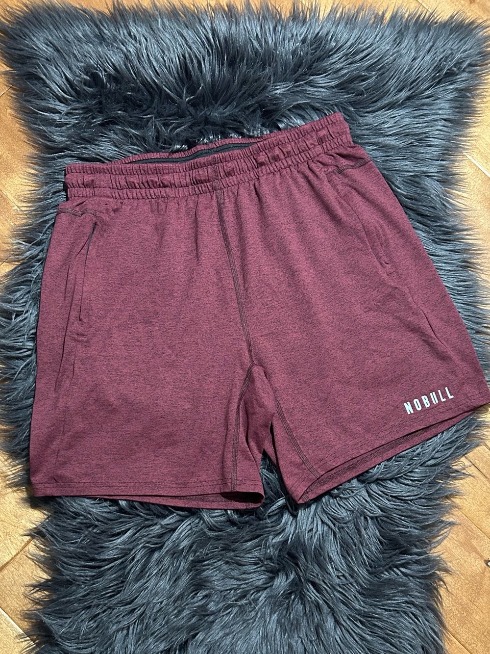 NOBULL Men's Burgundy Performance Training Shorts